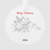 Kerstversiering: Santa & Mrs Claus Ornament (voorkant)