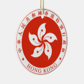 kerstversiering SAR Hongkong Keramisch Ornament (Rechts)