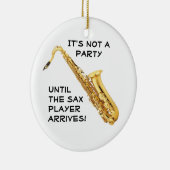 kerstversiering SAXOPHONE Keramisch Ornament (Rechts)