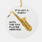 kerstversiering SAXOPHONE Keramisch Ornament (Voorkant)
