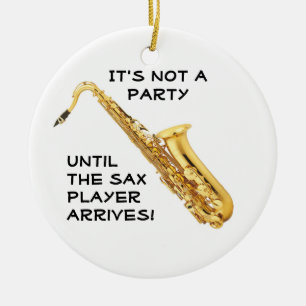 kerstversiering SAXOPHONE Keramisch Ornament