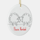 kerstversiering schapen keramisch ornament (Rechts)