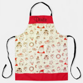 kerstversiering schort (Voorkant)