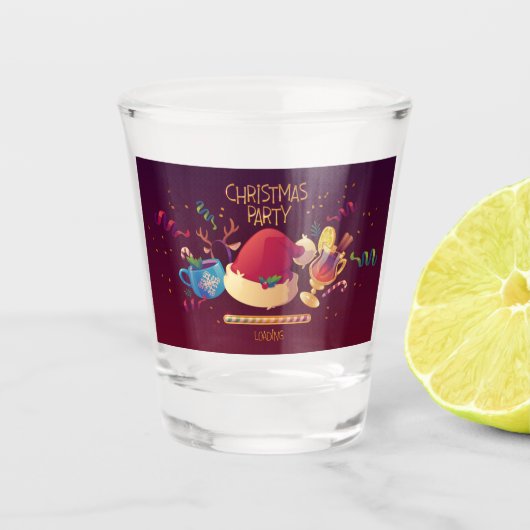 Kerstversiering shot glas (Voorkant)