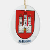 kerstversiering Slowakije Bratislava Keramisch Ornament (Rechts)