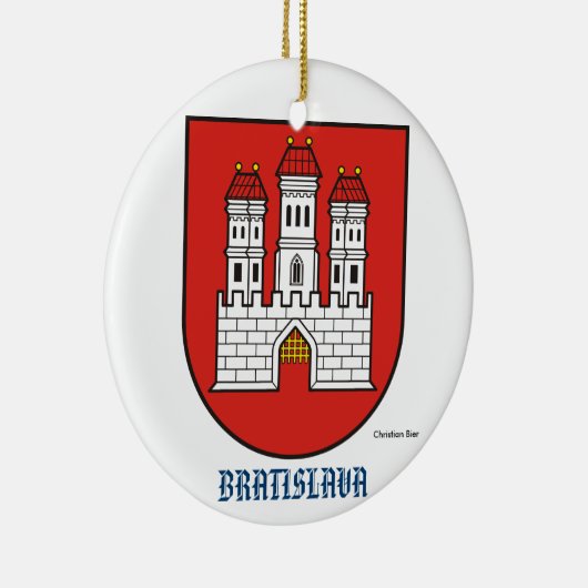 kerstversiering Slowakije Bratislava Keramisch Ornament (Rechts)