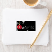 Kerstversiering Sneeuwvlokken Adreslabel Etiket (Insitu)