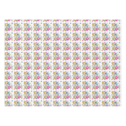 Kerstversiering & Sneeuwvlokken Tafelkleed (Voorkant (Horizontaal))