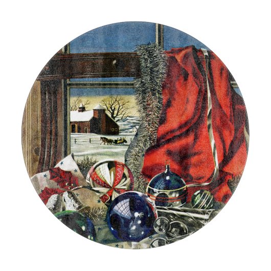 kerstversiering snijplank (Voorkant)