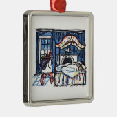 kerstversiering St Nicolas Metalen Ornament (Rechts)