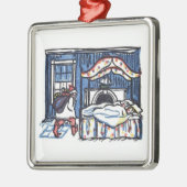 kerstversiering St Nicolas Metalen Ornament (Links)