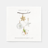 kerstversiering Star Cookie Chime Believe Servet (Voorkant)