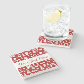 kerstversiering stenen onderzetter (Zijkant)