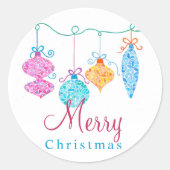 kerstversiering Sticker (Voorkant)