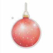 kerstversiering sticker (Voorkant)