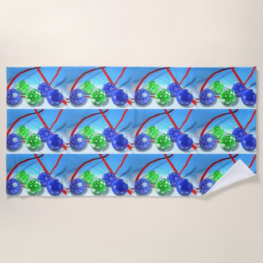 kerstversiering strandlaken (Voorkant)