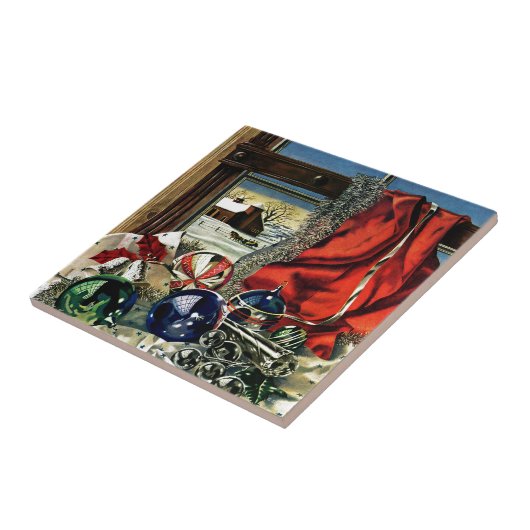 kerstversiering tegeltje (Zijkant)