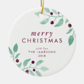 kerstversiering *The Lovely Merry* Keramisch Ornament (Voorkant)