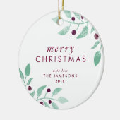 kerstversiering *The Lovely Merry* Keramisch Ornament (Links)