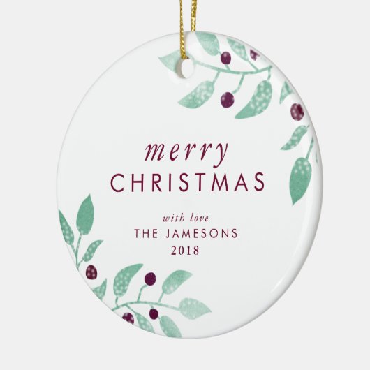 kerstversiering *The Lovely Merry* Keramisch Ornament (Links)