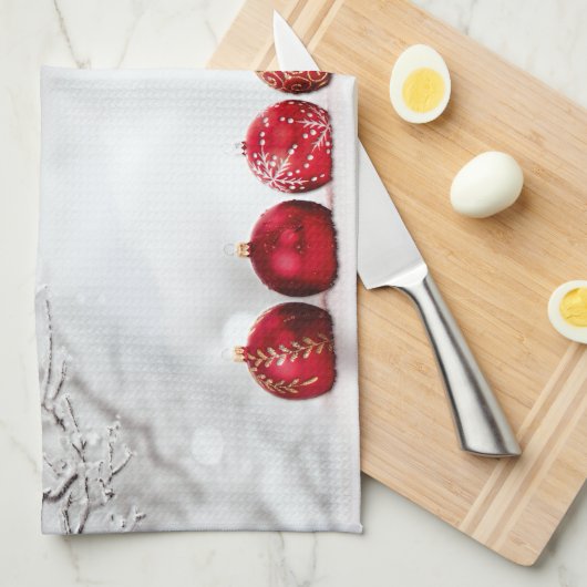 kerstversiering theedoek (Quarter Fold)