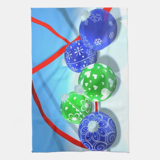 kerstversiering theedoek (Verticaal)