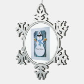 kerstversiering tin sneeuwvlok ornament (Rechts)