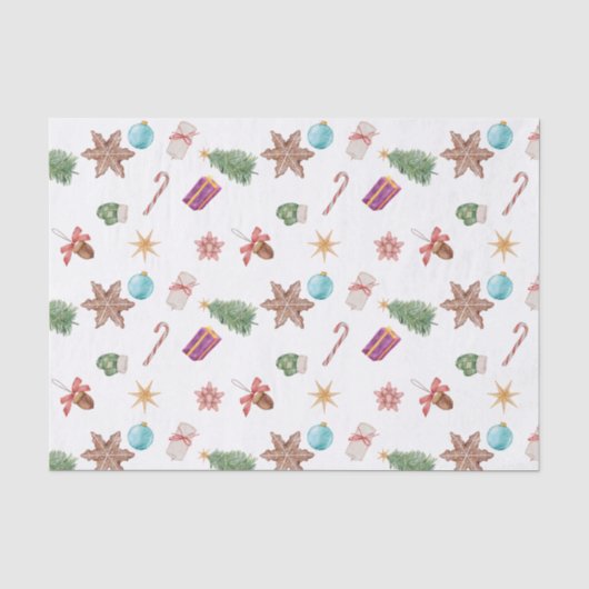 kerstversiering tissuepapier (Voorkant)