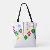 kerstversiering tote bag (Achterkant)