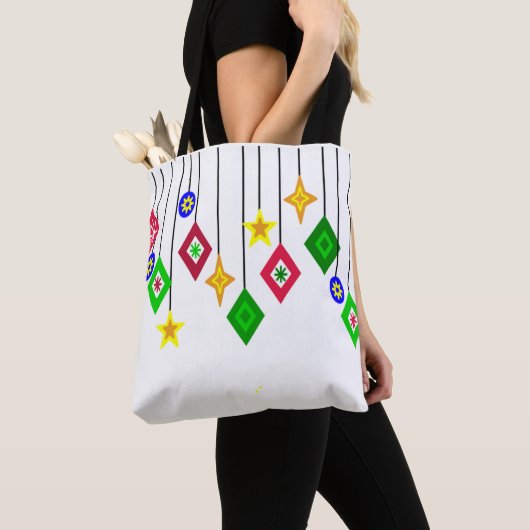 kerstversiering tote bag (Dichtbij)