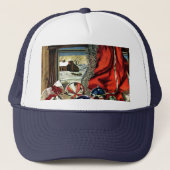 kerstversiering trucker pet (Voorkant)