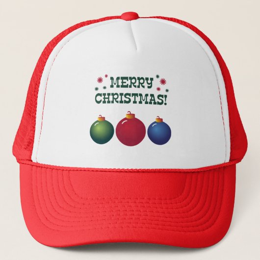kerstversiering trucker pet (Voorkant)