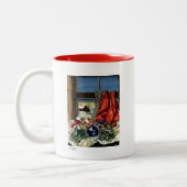 kerstversiering tweekleurige koffiemok (Links)
