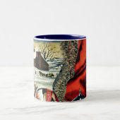 kerstversiering tweekleurige koffiemok (Center)