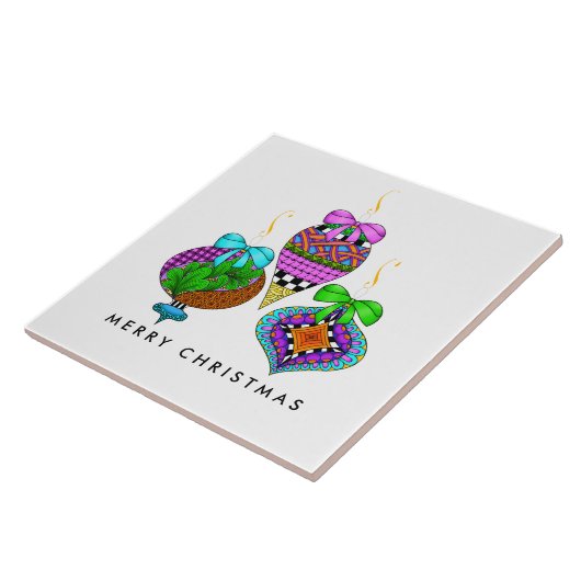 Kerstversiering Twist Tegeltje (Zijkant)