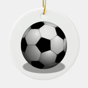 Kerstversiering uit de voetbalsport keramisch ornament