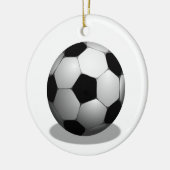 Kerstversiering uit de voetbalsport keramisch ornament (Links)
