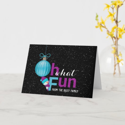 Kerstversiering uit het gezin kaart (Gele Bloem)