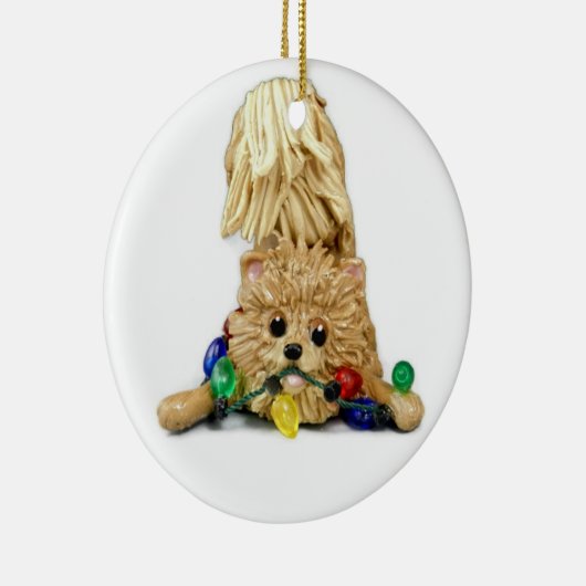 Kerstversiering uit Pommeren Keramisch Ornament (Rechts)