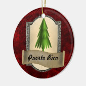 kerstversiering uit Puerto Rico Keramisch Ornament (Links)