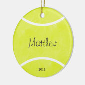 kerstversiering uit Tennis Ball Keramisch Ornament (Links)