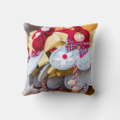 kerstversiering uit Transsylvanië, Roemenië Kussen (Achterkant)