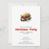 Kerstversiering uitnodiging met eigen naam (Voorkant)
