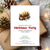 Kerstversiering uitnodiging met eigen naam