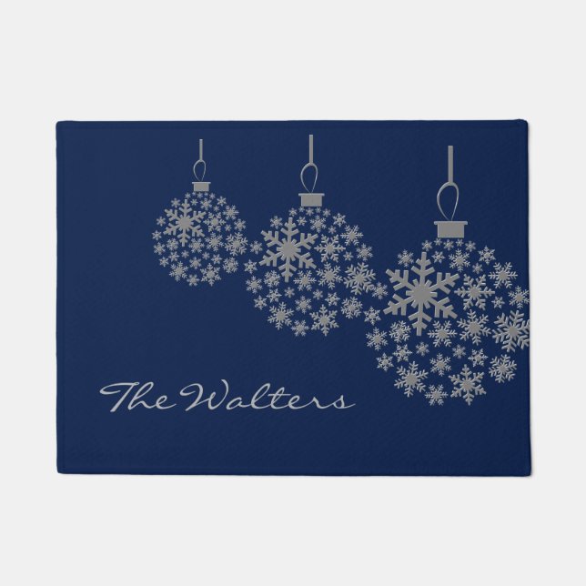 Kerstversiering Vakkadedag Aangepaste klep Deurmat (Voorkant)