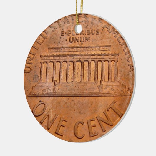kerstversiering van 1 cent keramisch ornament (Links)