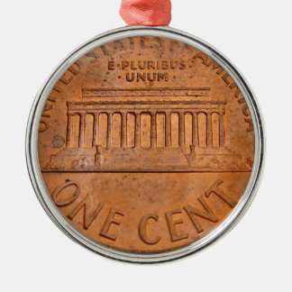 kerstversiering van 1 cent metalen ornament