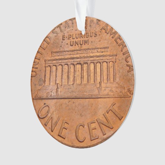 kerstversiering van 1 cent ornament (voorkant)