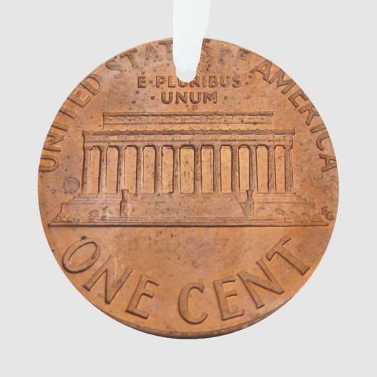 kerstversiering van 1 cent ornament (voorkant)