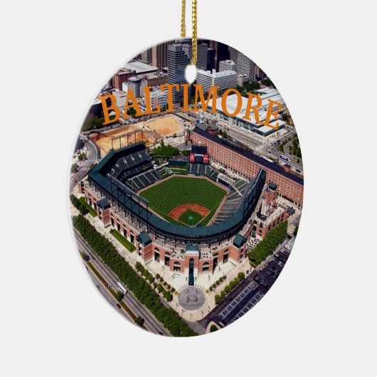 kerstversiering van Baltimore Panoramic Keramisch Ornament (Rechts)